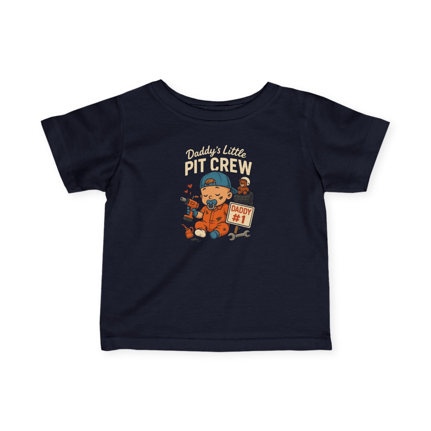 "Daddy's Little Pit Crew" Boy Infant Tee