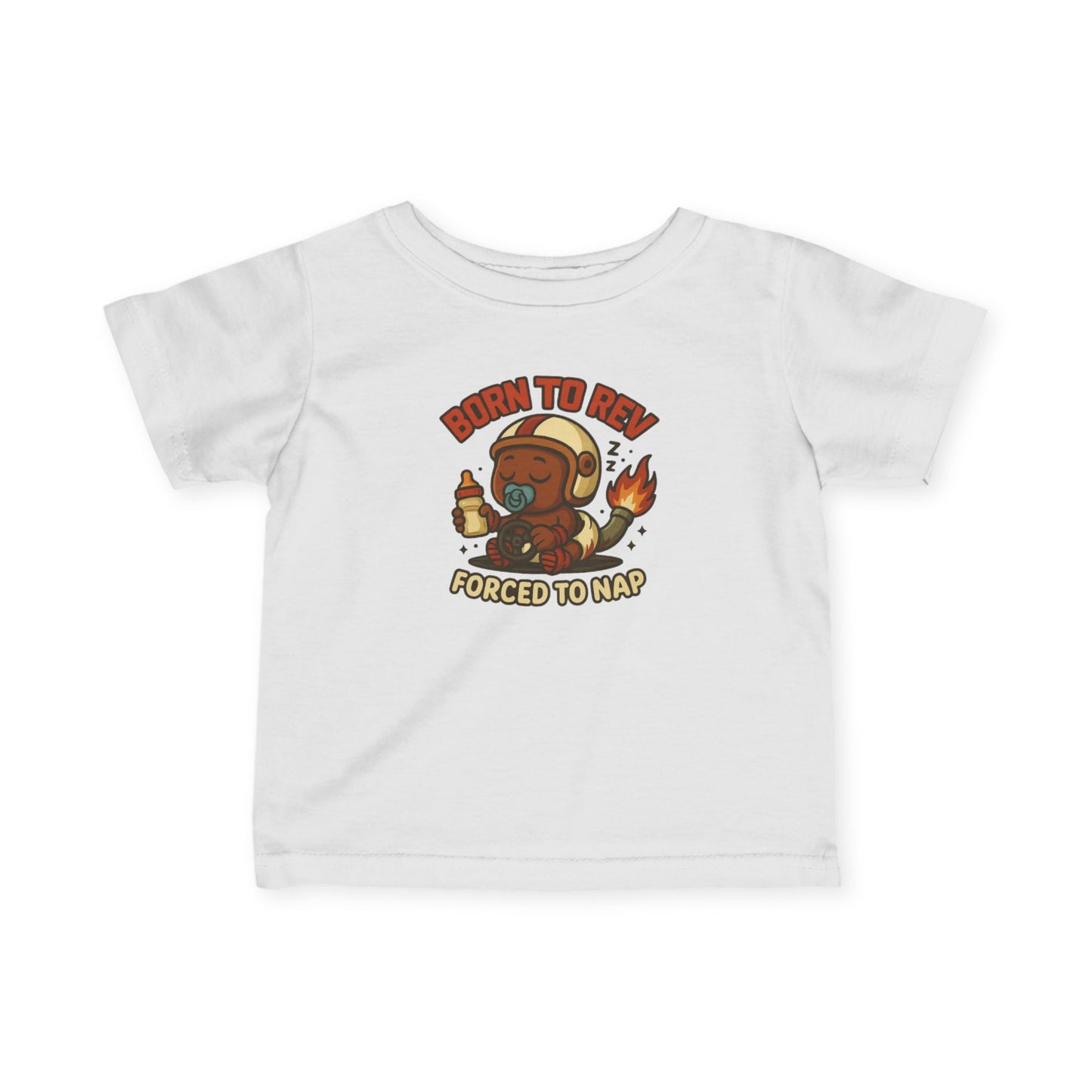 "Born to Rev, Forced to Nap" Infant Tee