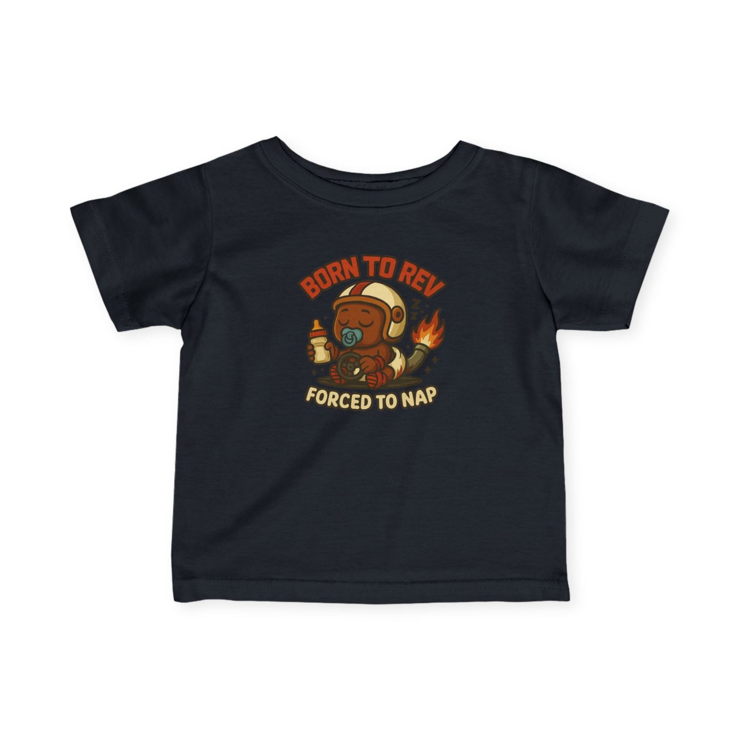 "Born to Rev, Forced to Nap" Infant Tee