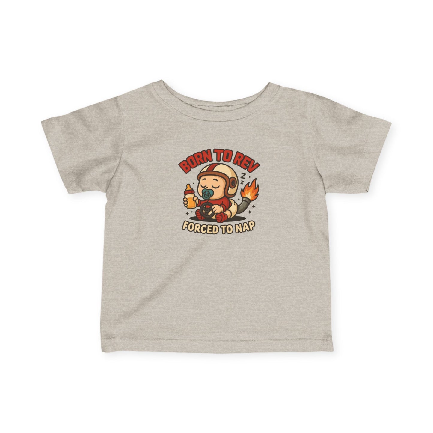 "Born to Rev, Forced to Nap" Infant Tee