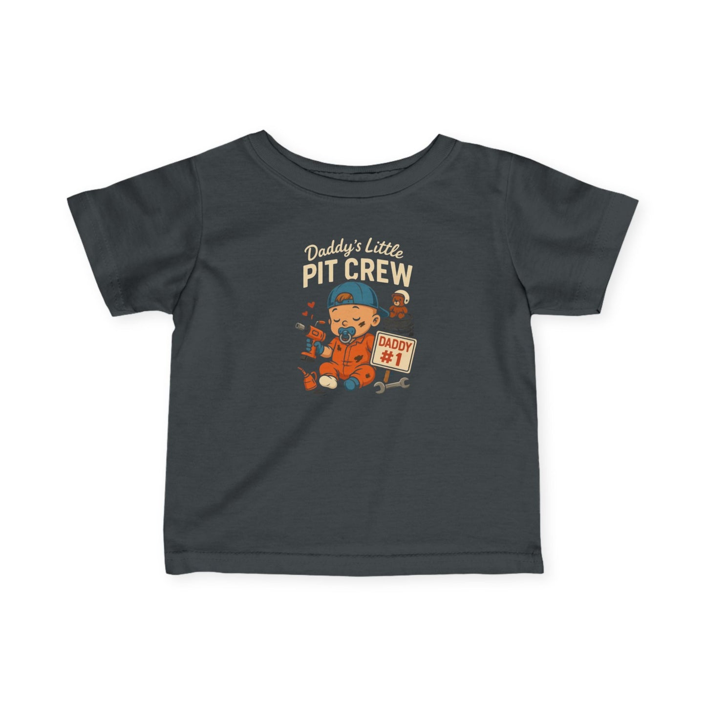 "Daddy's Little Pit Crew" Boy Infant Tee