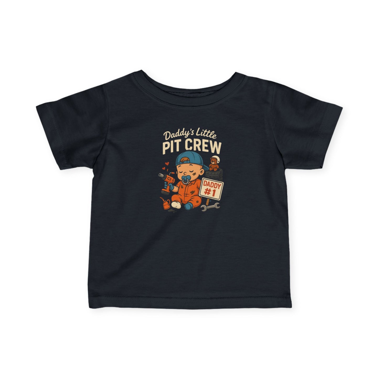 "Daddy's Little Pit Crew" Boy Infant Tee
