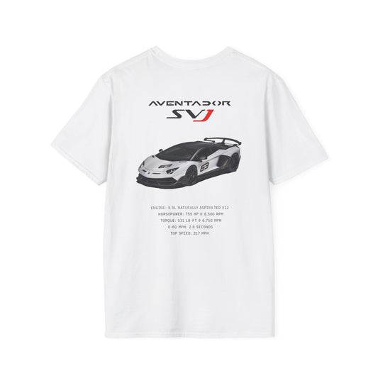 Lamborghini SVJ Specs Tee
